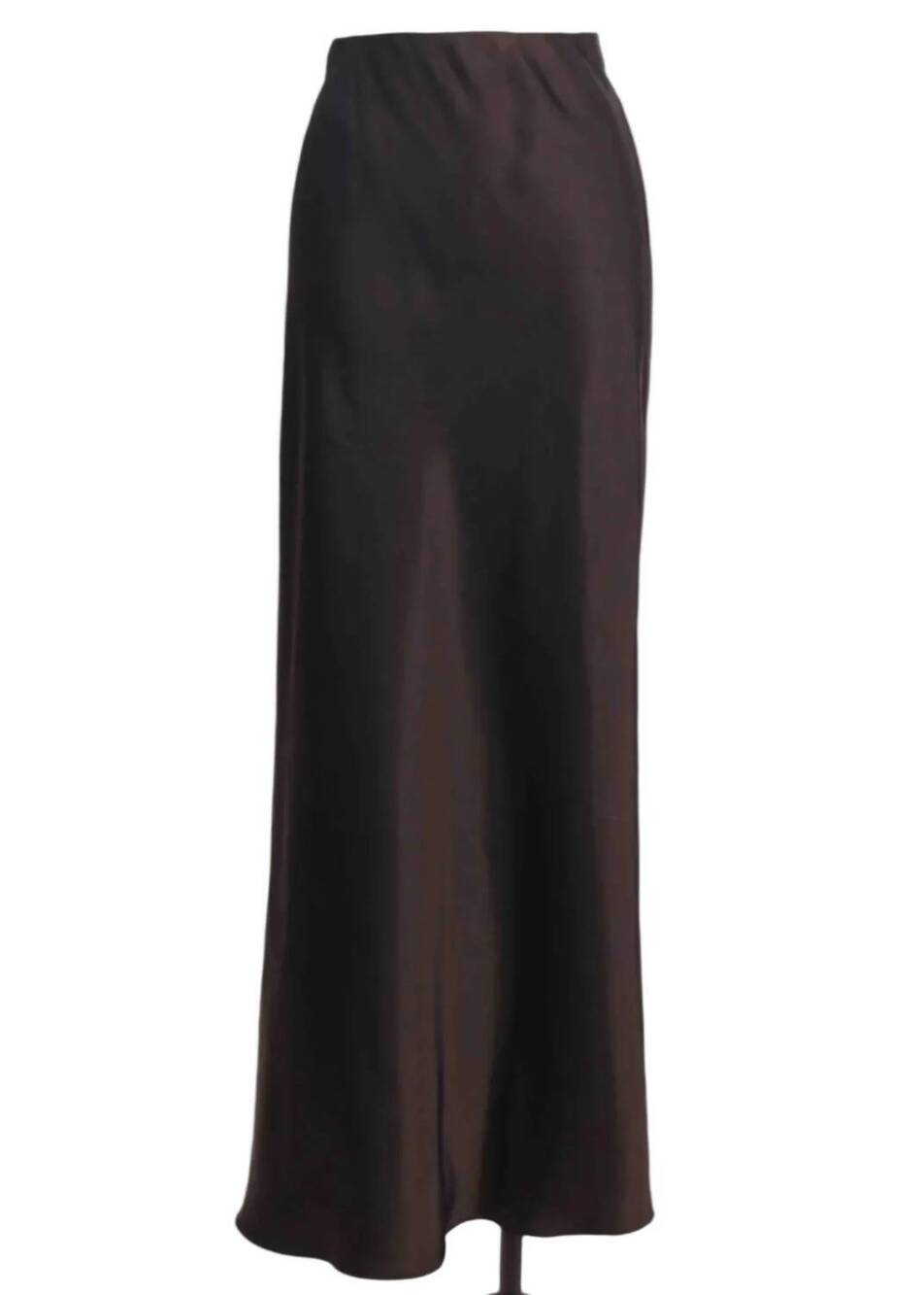 NEW GENERATION LOVE women's nolia satin maxi skirt in black